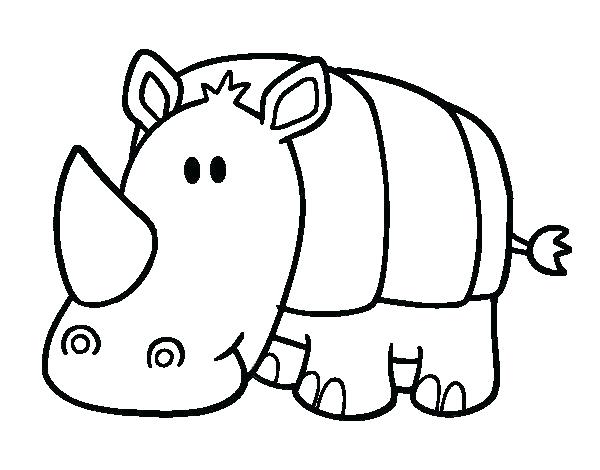 Baby Rhino Coloring Page at GetColorings.com | Free printable colorings ...