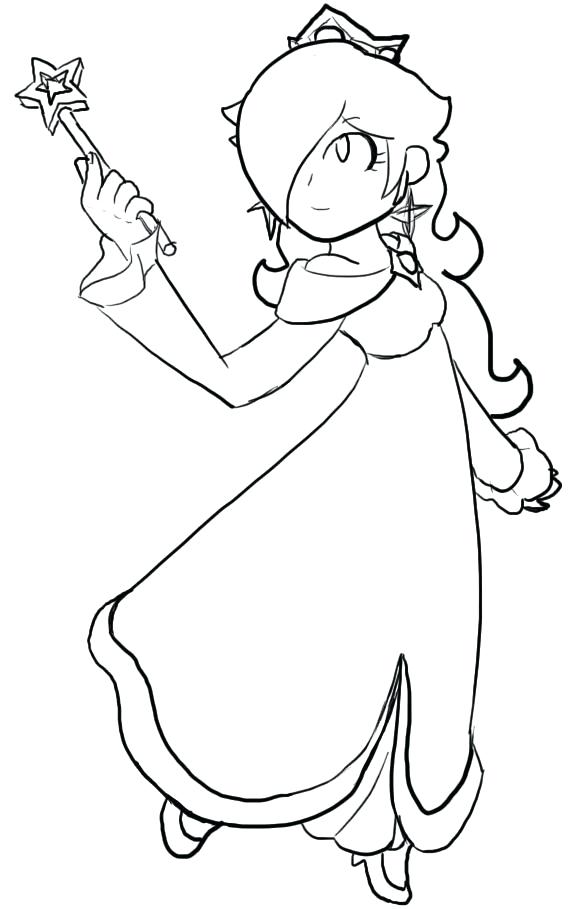 Princess Rosalina Coloring Pages Coloring Page Princess Rosalina 586x909 Princess Rosalina Coloring Pages Coloring Page Princess Rosalina