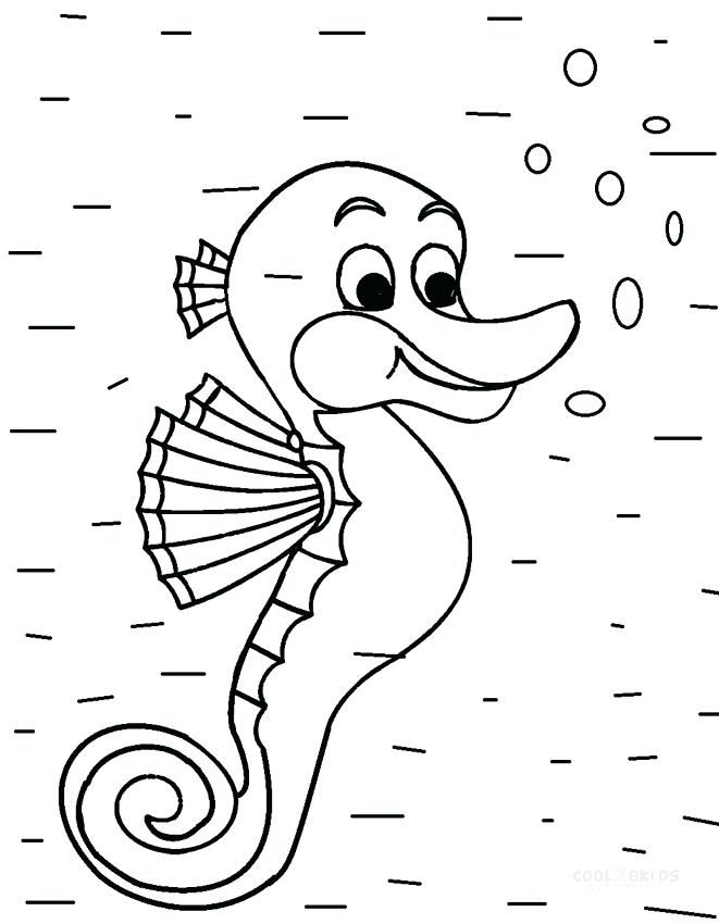 Sea Horse Coloring Page Cartoon Seahorse Coloring Pages Baby 661x850 Sea Horse Coloring Page Cartoon Seahorse Coloring Pages Baby