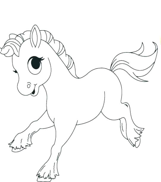 Cute Horse Coloring Pages Birthday Horse Color Page Cute Baby 542x614 Cute Horse Coloring Pages Birthday Horse Color Page Cute Baby