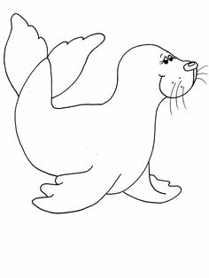 Baby Seal Coloring Pages