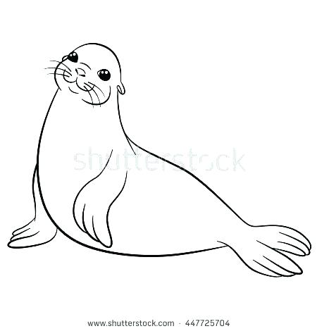 450x470 Seal Coloring Page Seal Coloring Page Seal Coloring Page Coloring