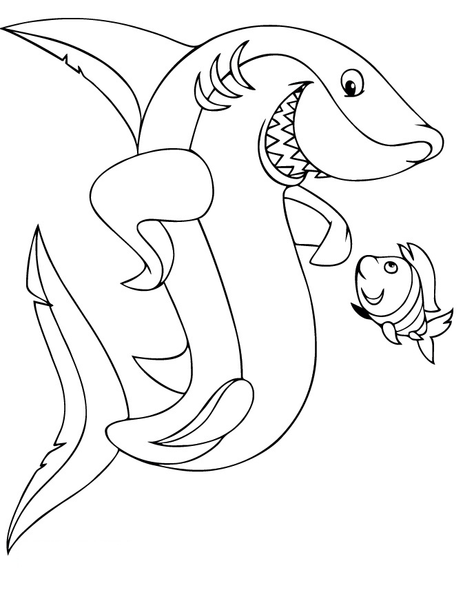 Shark Coloring Pages 688x885 Shark Coloring Pages