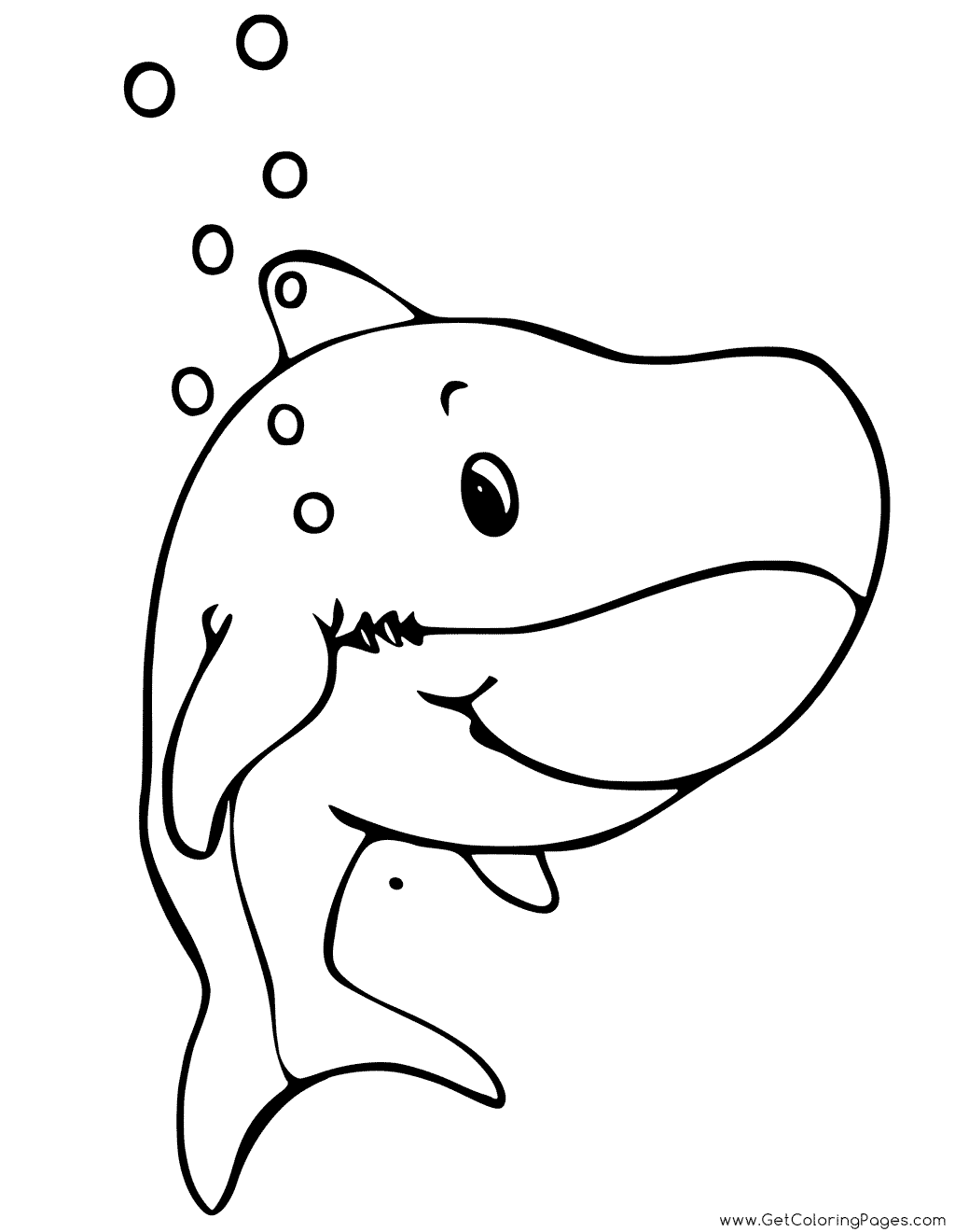 Baby Shark Coloring Pages at GetColorings.com | Free printable ...