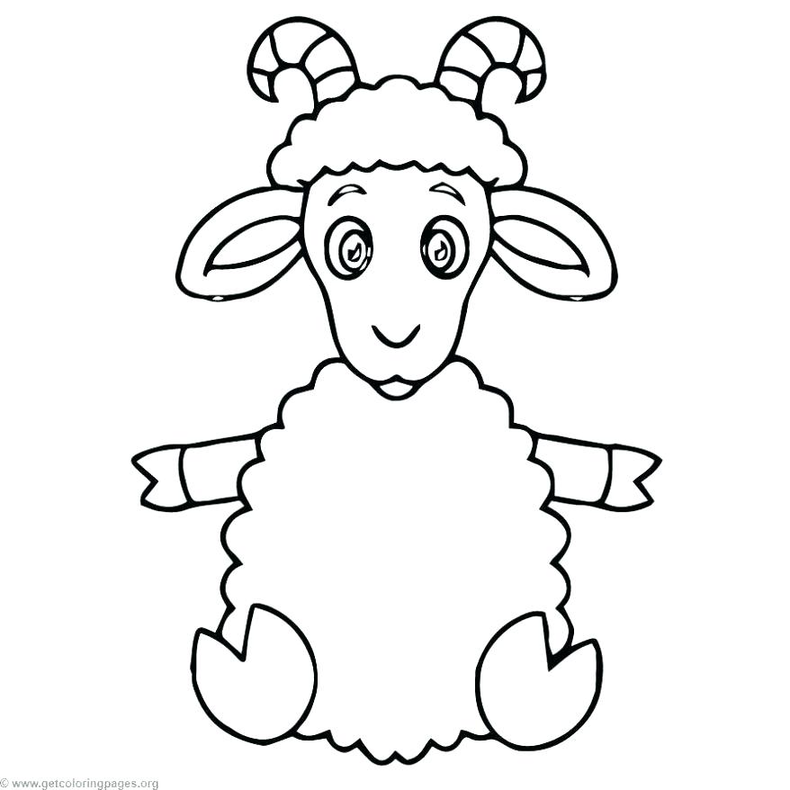 878x878 Sheep Coloring 2681035