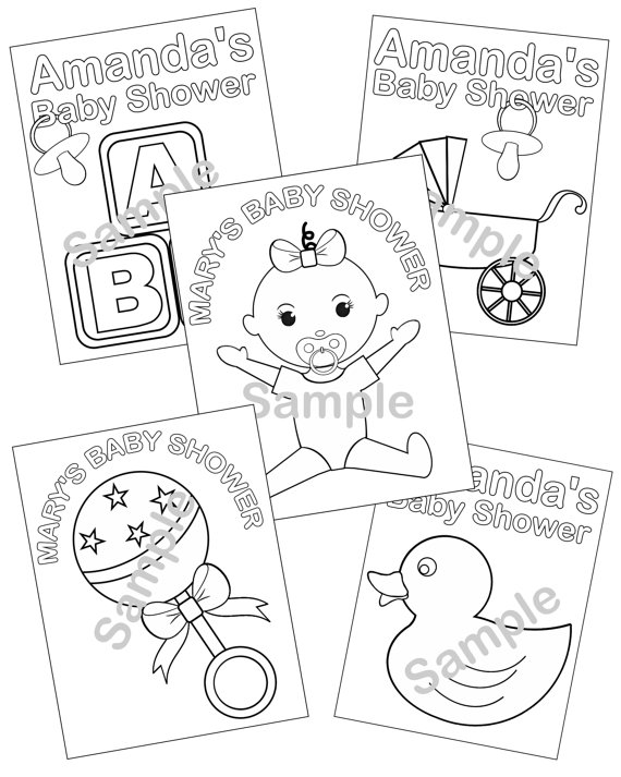 Free Printable Baby Shower Coloring Pages 5 Personalized Printable 570x713 Free Printable Baby Shower Coloring Pages 5 Personalized Printable