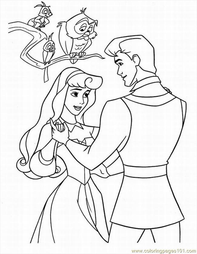 650x836 Sleeping Beauty 5 Coloring Page