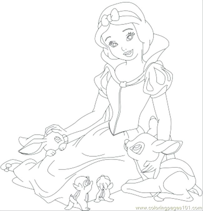 650x677 Disney Princess Snow White Coloring Page Princess Snow White