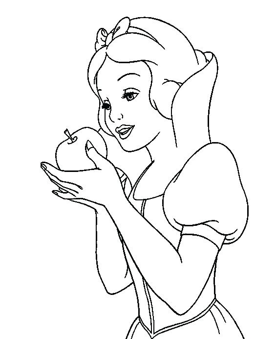 522x692 Snow White Coloring Grandmaman.site