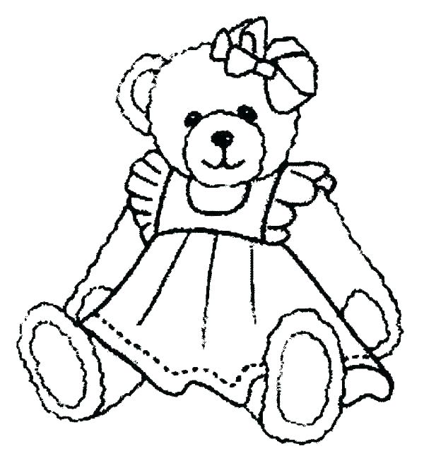 Baby Teddy Bear Coloring Pages at GetColorings.com | Free printable ...