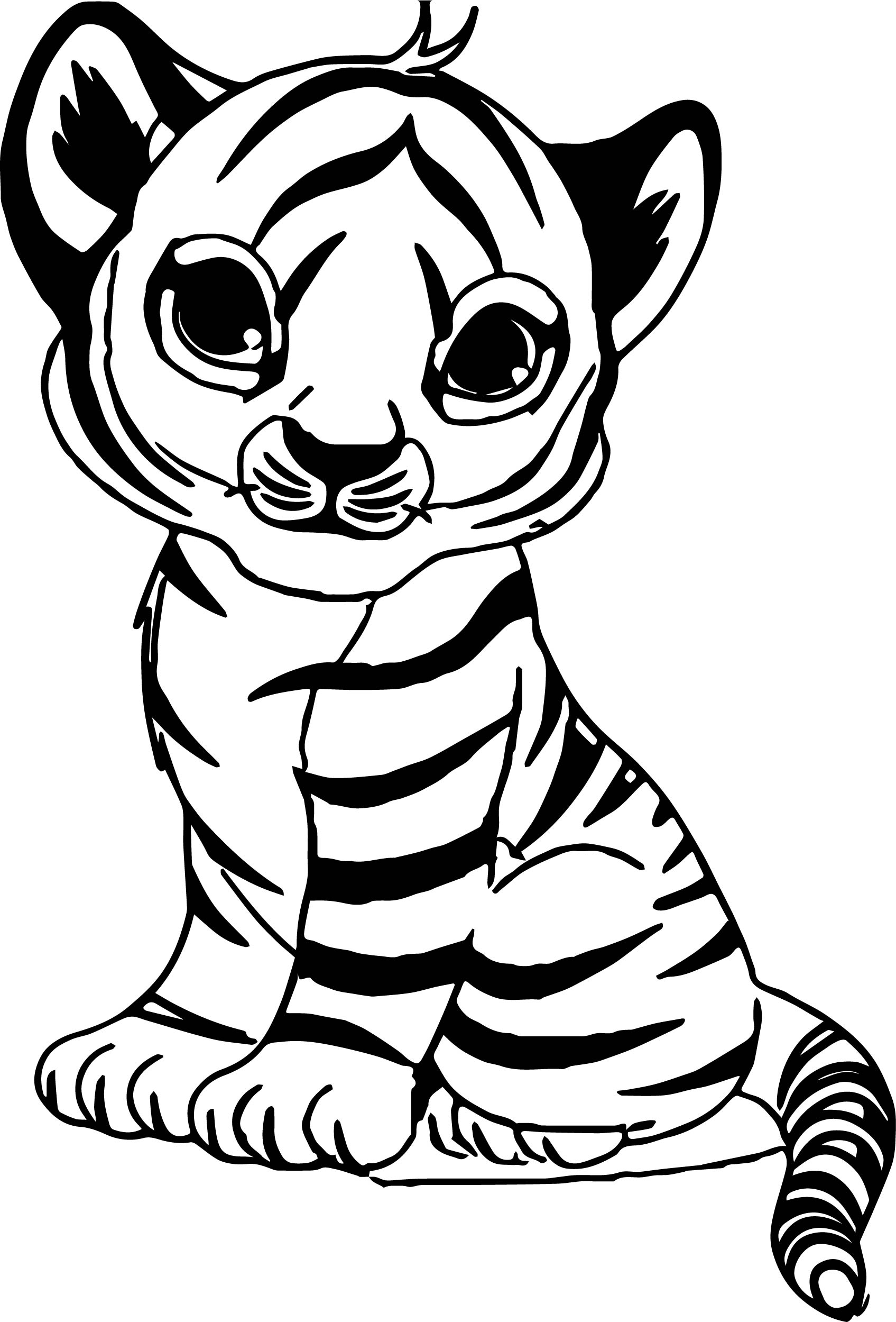 1695x2499 Cute Baby Tiger Coloring Pages Free Coloring For Kids 2018
