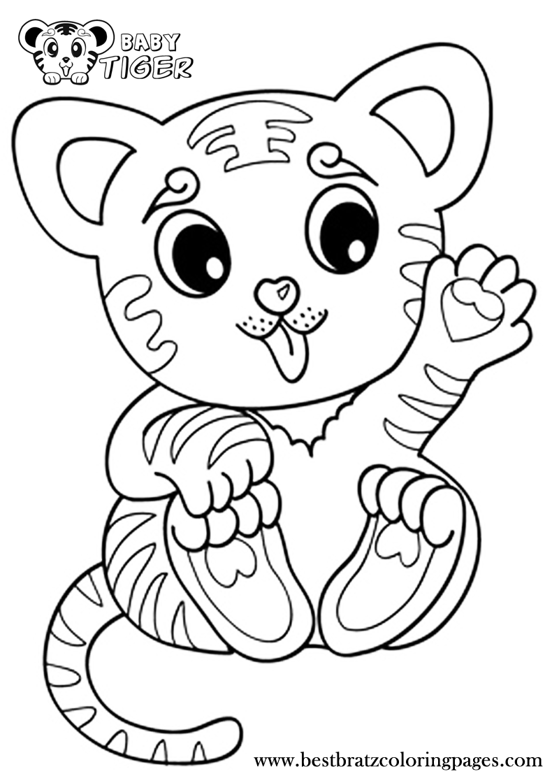 800x1120 Baby Tiger Coloring Pages Bratz Coloring Pages Coloring Pages