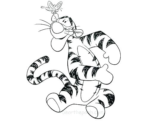 Tigger Coloring Page Baby Tigger Christmas Coloring Pages 500x415 Tigger Coloring Page Baby Tigger Christmas Coloring Pages