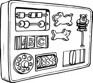 300x267 Baby Toys Colouring Pages