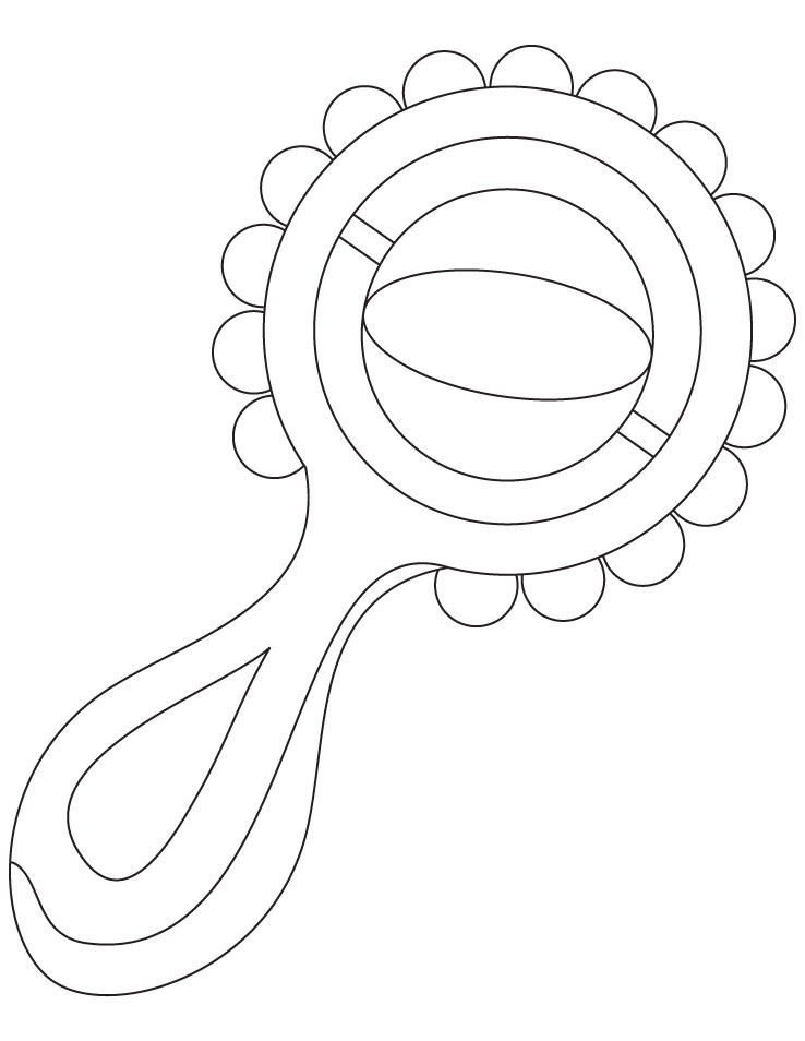 738x954 Rattle Coloring Page Download Free Rattle Coloring Page For Kids