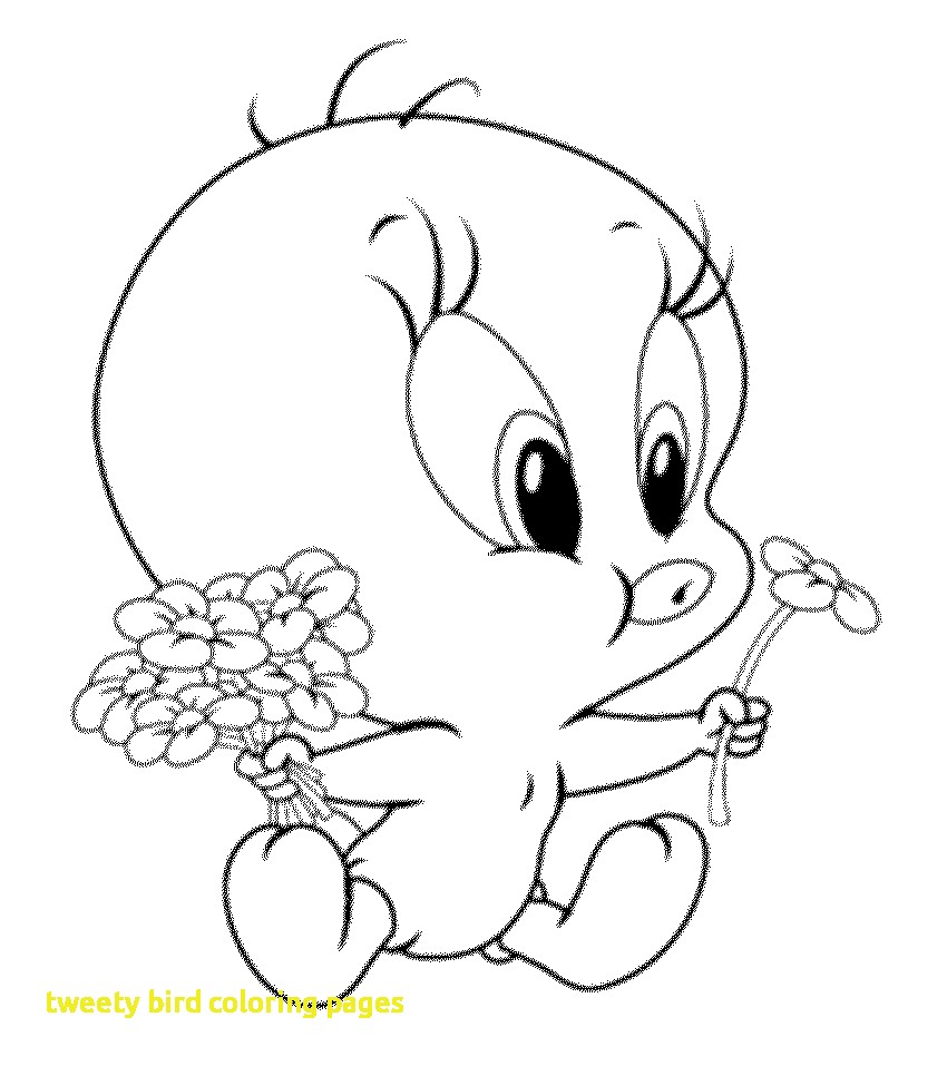 850x957 Tweety Bird Coloring Pages With Baby Tweety Bird Coloring Pages