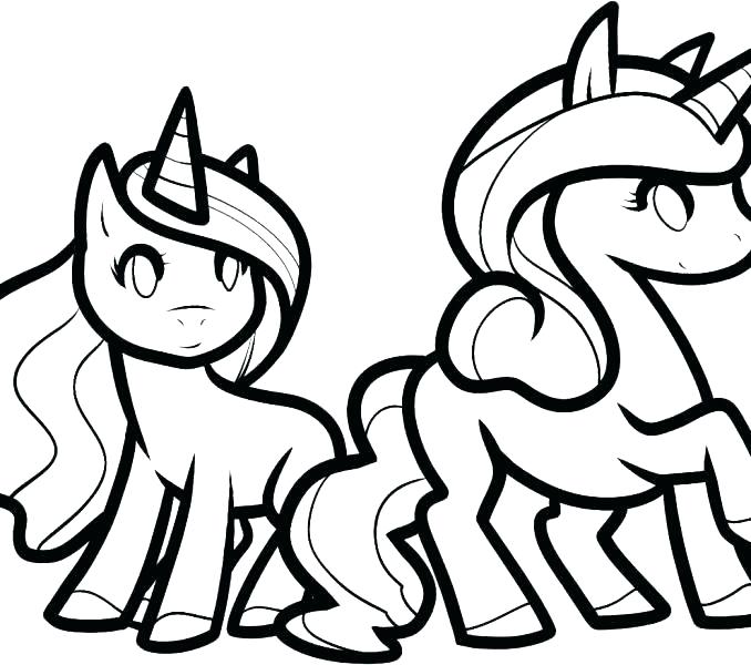 678x600 Coloring Pages Of Unicorns