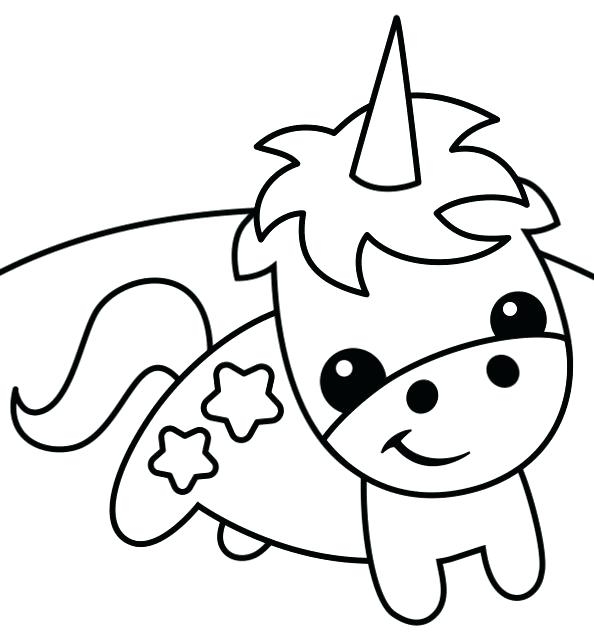 594x640 Baby Unicorn Coloring Pages Free