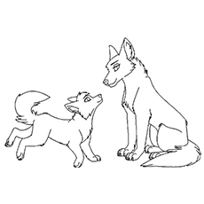 230x230 Top 15 Free Printable Wolf Coloring Pages Online