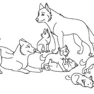 300x300 Wolf, Babies Wolf Coloring Page Babies Wolf Coloring Page