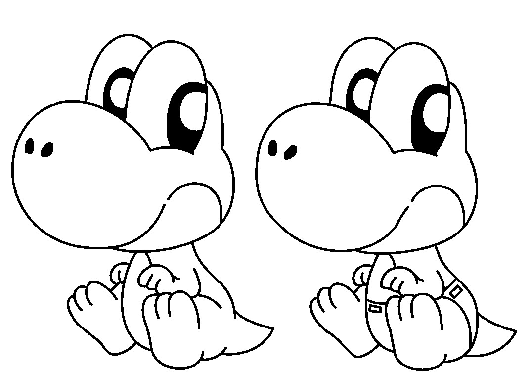 Mario And Yoshi Coloring Pages Wagashiya 1072x756 Mario And Yoshi Coloring Pages Wagashiya