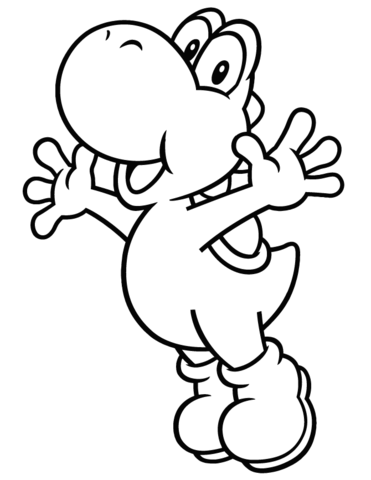 Yoshi Coloring Pages 371x480 Yoshi Coloring Pages