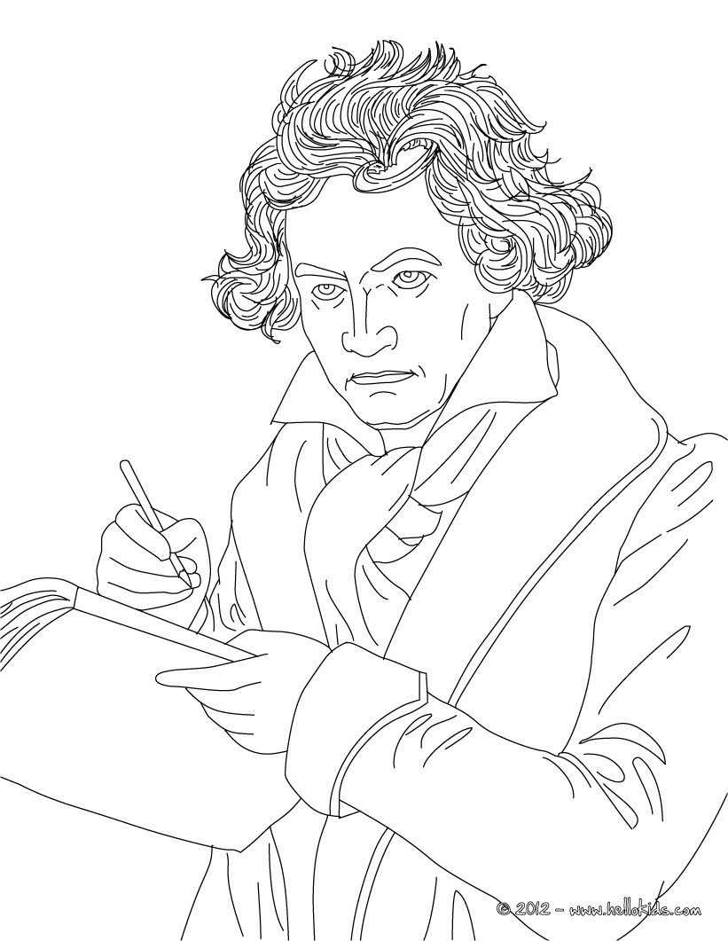 Johan Sebastian Bach Famous German Composer Coloring Pages 821x1061 Johan Sebastian Bach Famous German Composer Coloring Pages