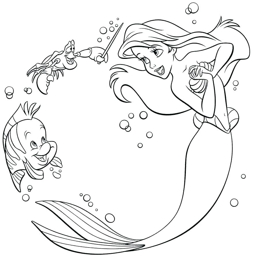 Sebastian Coloring Pages Coloring Pages Free Flounder And Princess 878x895 Sebastian Coloring Pages Coloring Pages Free Flounder And Princess