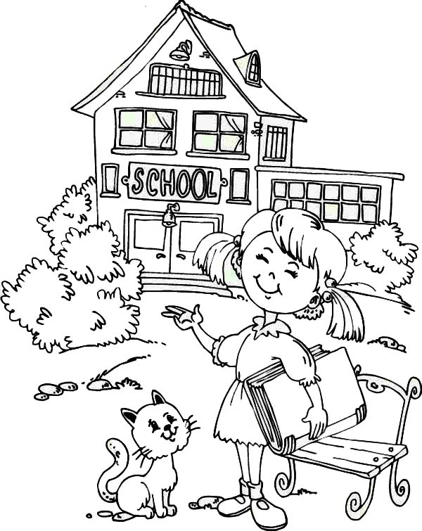 Going Back To School Coloring Page 600x755 Going Back To School Coloring Page