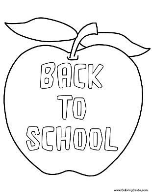 School Coloring Page 310x400 School Coloring Page