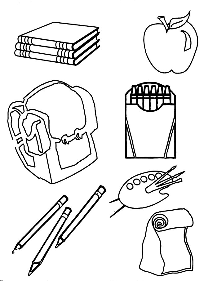 School Objects Coloring Pages School Objects Worksheet 8 Bw 700x906 School Objects Coloring Pages School Objects Worksheet 8 Bw
