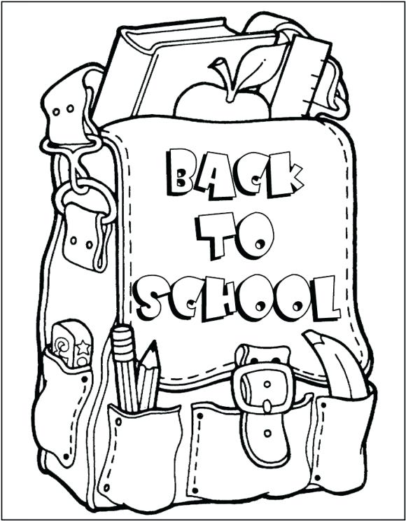 Welcome To School Coloring Page Coloring Page Back To School 580x744 Welcome To School Coloring Page Coloring Page Back To School