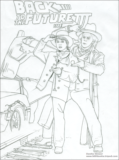 Back To The Future Coloring Pages 400x537 Back To The Future Coloring Pages
