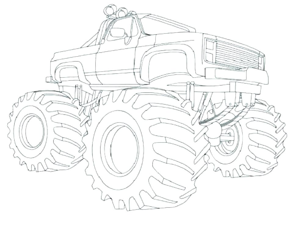 960x792 Grave Digger Coloring Page Monster Truck Coloring Page Printable
