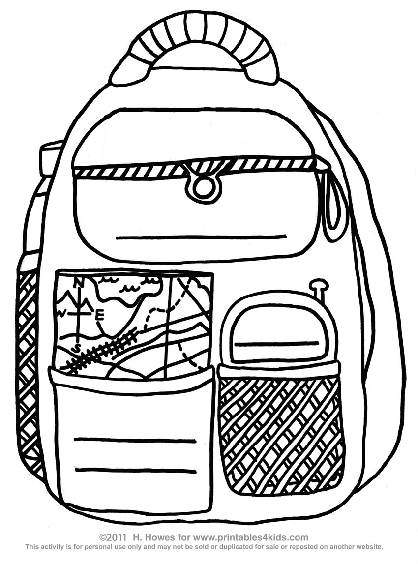 Useful Backpack Coloring Sheet Page Rallytv Org 850x1147 Useful Backpack Coloring Sheet Page Rallytv Org