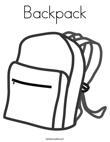 Backpack Coloring Page 468x605 Backpack Coloring Page