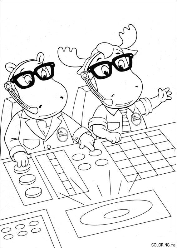 567x794 Coloring Page The Backyardigans Tasha And Uniqua