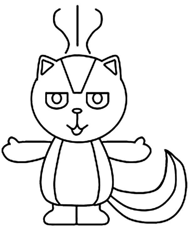 Skunk Smell Bad Coloring Page Color Luna 600x801 Skunk Smell Bad Coloring Page Color Luna