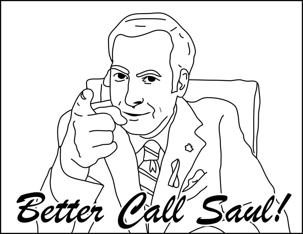 The Breaking Bad Coloring Book Saul Goodman, Coloring Books 990x765 The Breaking Bad Coloring Book Saul Goodman, Coloring Books
