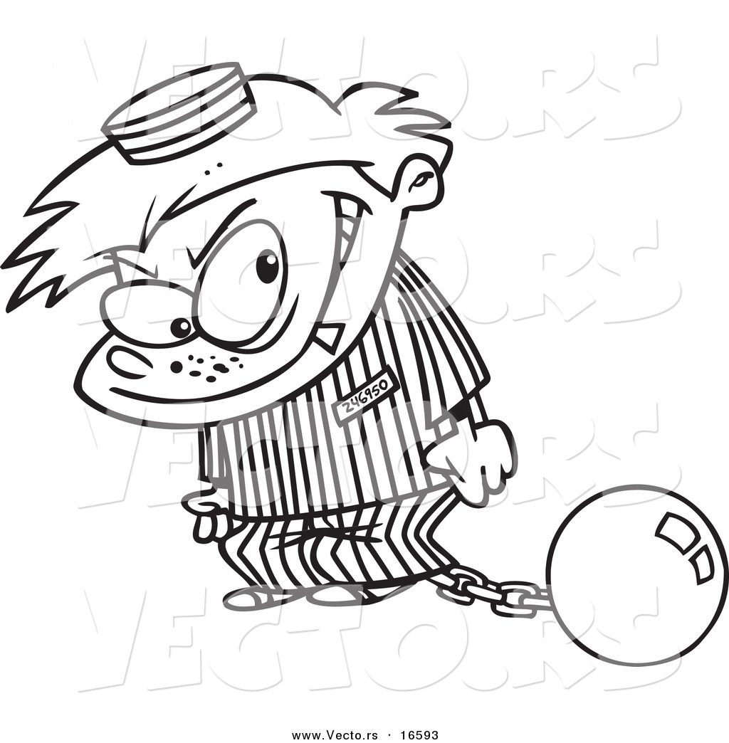 Vector Of A Cartoon Bad Boy In A Prison Uniform 1024x1044 Vector Of A Cartoon Bad Boy In A Prison Uniform