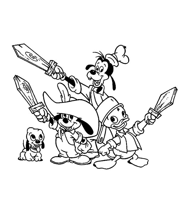 600x686 Barbie Three Musketeers Arrest The Bad Guy Coloring Pages Batch