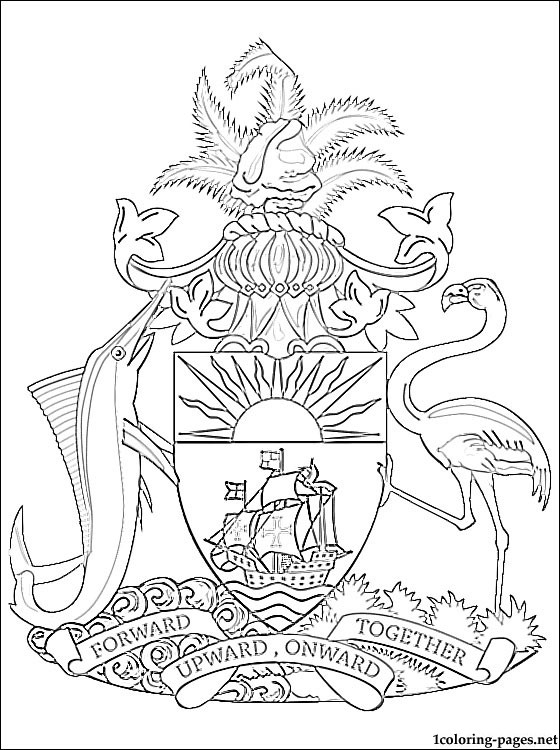 560x750 Bahamas Coloring Pages
