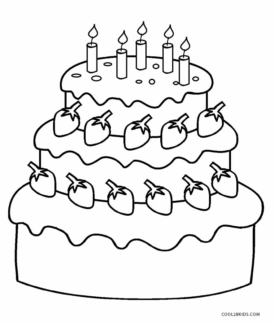 Baked Goods Coloring Pages at GetColorings.com | Free printable ...