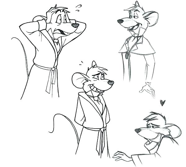 600x539 Baker Coloring Page Baker Coloring Page Basil Of Baker Street