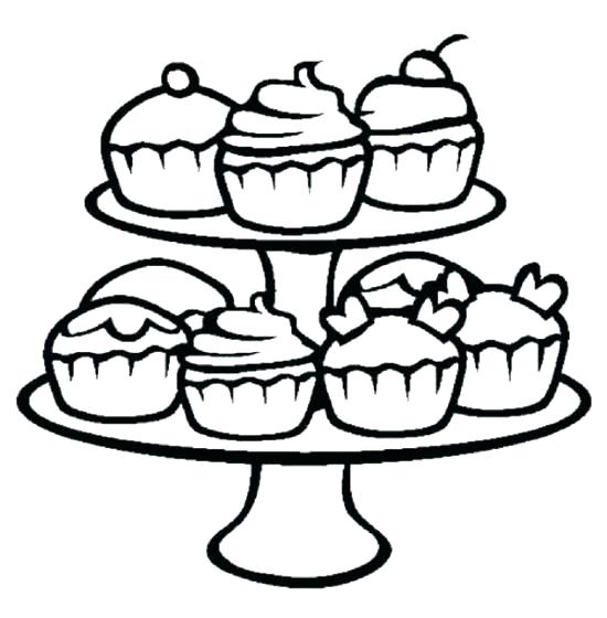 550x560 Bakery Coloring Pages Coloring Pages Cupcakes Bakery Coloring