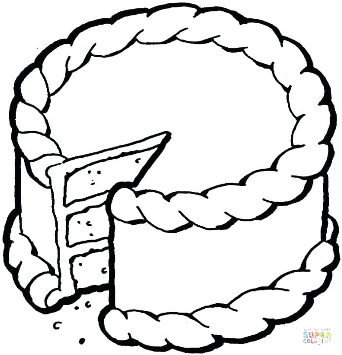 694x720 Bakery Coloring Pages Creamy Cake Food