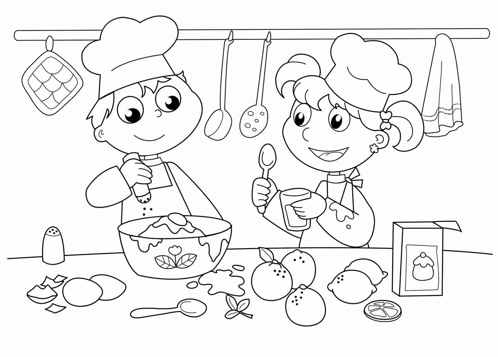 1600x1148 Bakery Coloring Sheets Woman Baking Colouring Cake Ideas