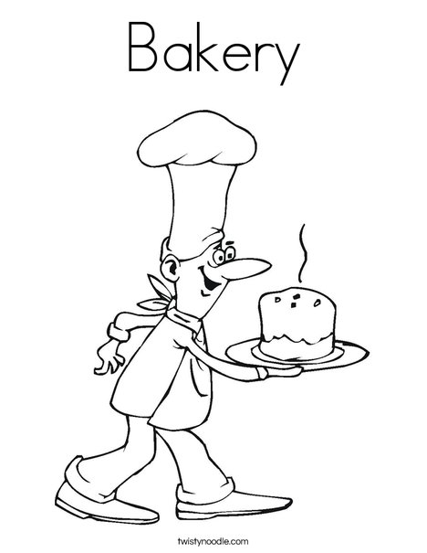 468x605 Bakery Coloring Page
