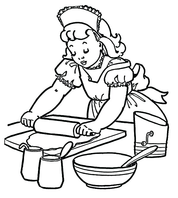 600x669 Coloring Page Cake How To Make Cake At Bakery Coloring Pages
