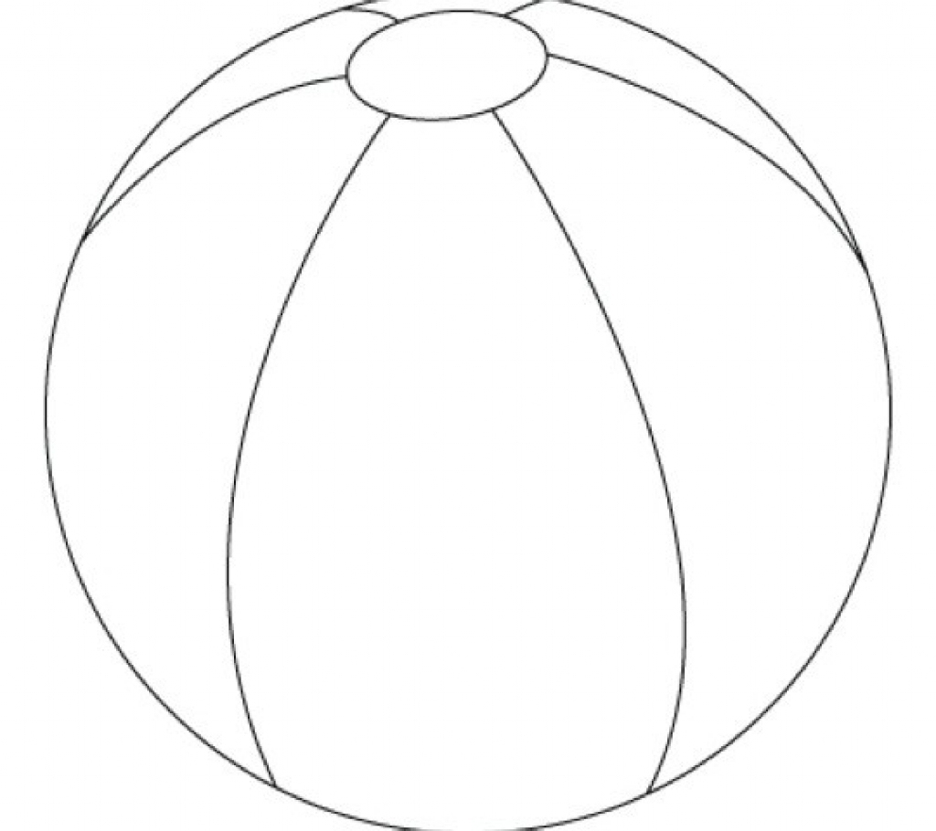 1024x910 Beach Ball Coloring Page In Theotix Me For Auto Market Throughout
